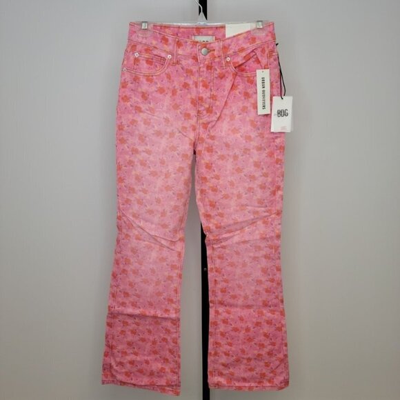 Urban Outfitters BDG High Waist Floral Jeans Size 25 NWT - Picture 1 of 10